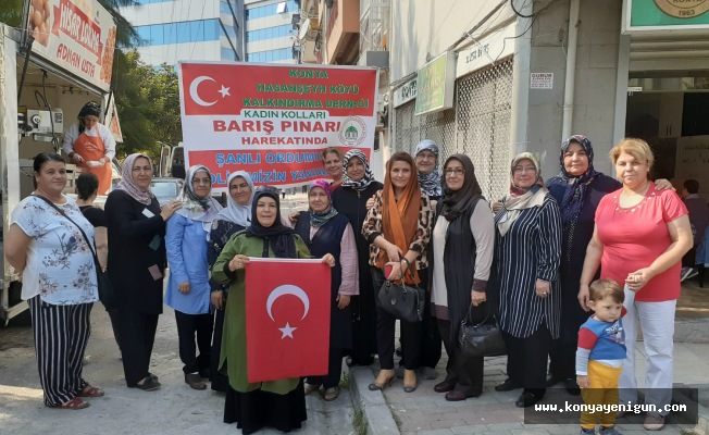 İzmir’deki Konyalı hanımlardan  askere ve polise destek