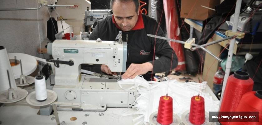 Seydişehir'de bir tekstil firması maske üretimine başladı