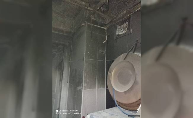 Karaman'da evin deposunda çıkan yangın hasara yol açtı