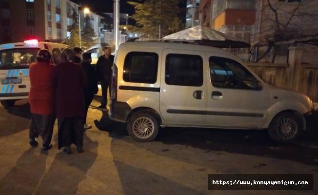 Konya'da motosiklet otomobile çarptı! 1 kişi yaralandı