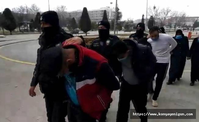 Konya'da uyuşturucu operasyonu: 5 tutuklama