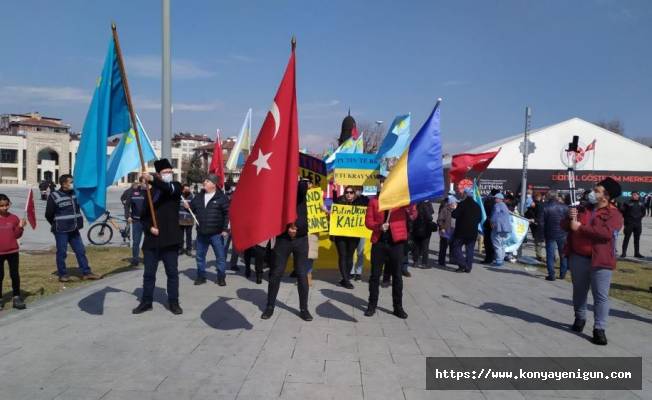 Konya’dan Ukrayna’ya destek yürüyüşü!