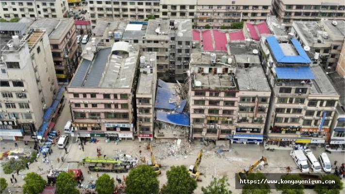 Çin'de 6 katlı bina çöktü