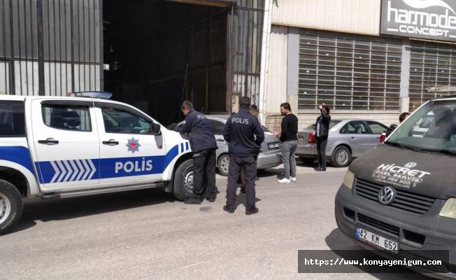 Konya'da 'dur' ihtarına uymayarak kaçan sürücü yakalandı