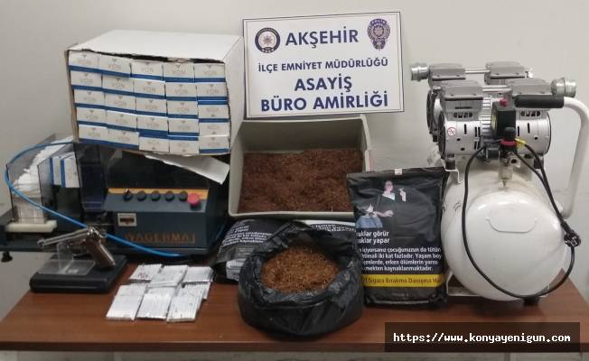 Konya'da kaçak sigara operasyonu