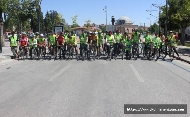Konya’da pedallar "Bağımlılıktan uzak nesiller için" çevrildi