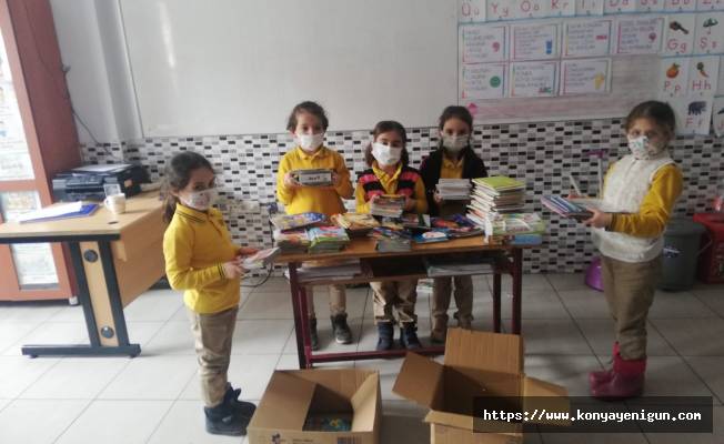 Selçuklu Belediyesi İlkokulu öğrencileri iyilikte yarıştı
