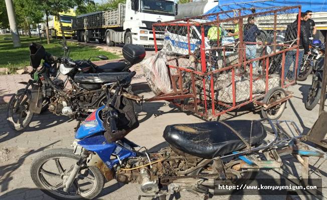 Konya'da trafik ekipleri motosiklet denetimi yaptı