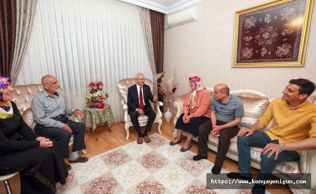Kılıçdaroğlu, Konya'da Killik'in ailesini ziyaret etti