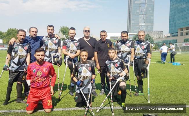 Konya, amputede  ligi 6. sırada bitirdi
