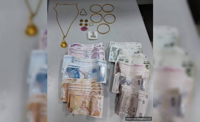 Konya'da altın ve paraları çalan hırsız polisten kaçamadı