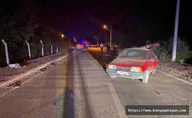 Konya’da otomobiller çarpıştı: 1 yaralı