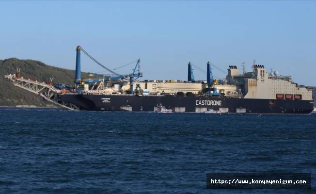 Karadeniz'deki doğalgaz için boru taşıyacak