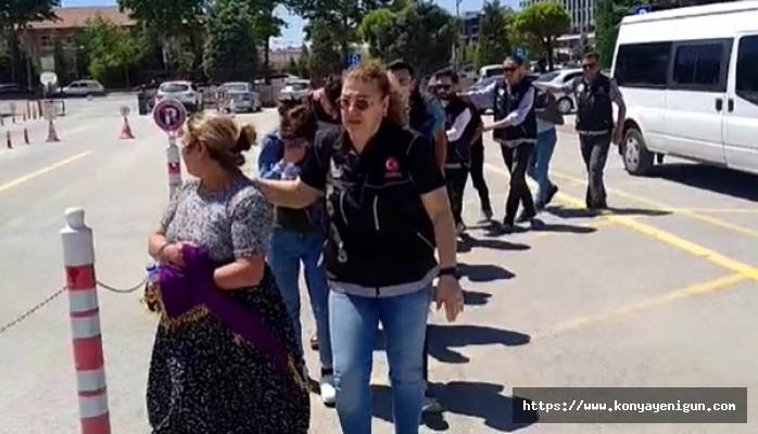 Konya'da uyuşturucu operasyonu: 14 tutuklama