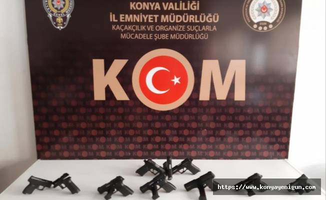 Konya’da silah kaçakçılarına geçit yok