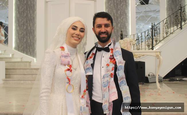 Merve ile Mustafa evlendi