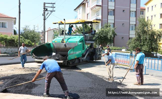 Beyşehir’de asfaltlama çalışmaları hız kesmiyor