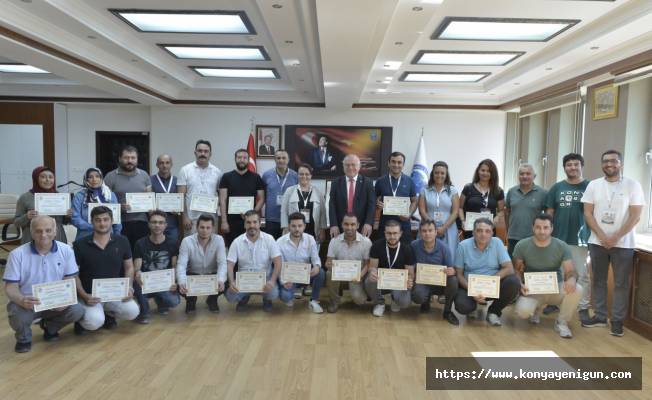 KMÜ'de kursiyerler  sertifikalarını aldı