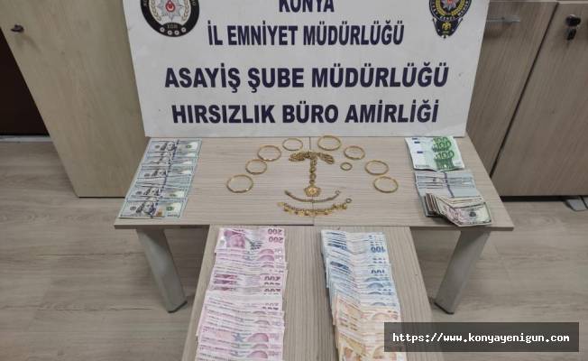 Konya’da evlerden 250 bin liralık hırsızlık yapan şahıslar tutuklandı
