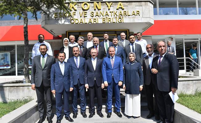 Ticaret Bakanı Mehmet Muş,  KONESOB Başkanlarıyla Buluştu