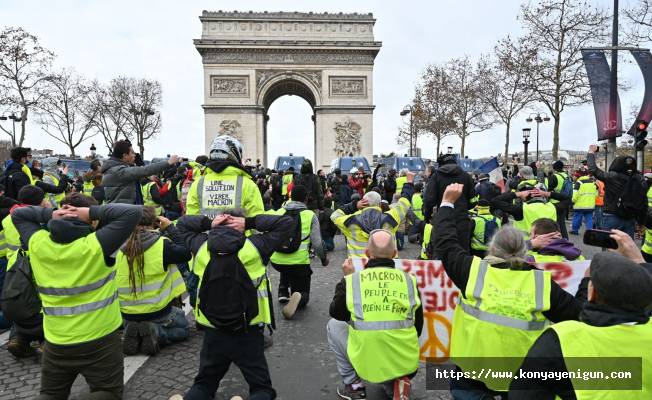 Fransa'da 103 "sarı yelekli" gözaltına alındı