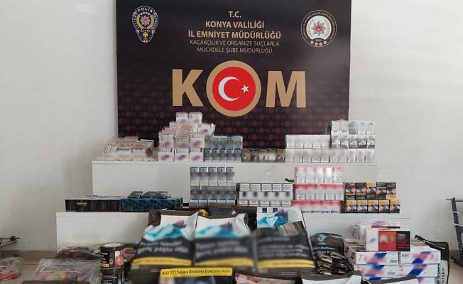 Konya’da kaçak sigara operasyonu! 1 kişi gözaltına alındı