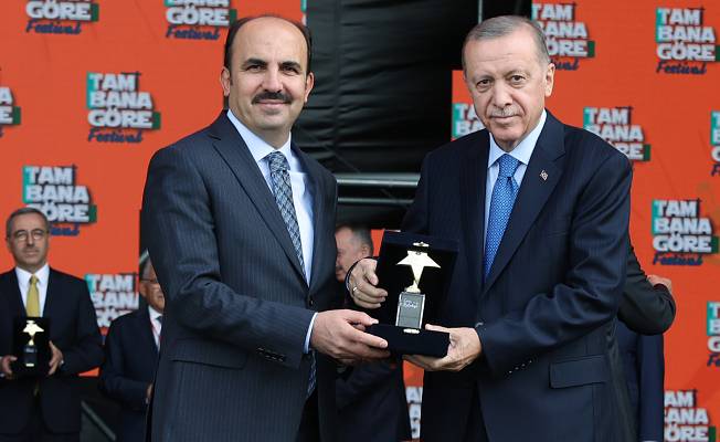 Cumhurbaşkanı Erdoğan’dan Başkan Altay’a “Gençlik Projeleri” Ödülü