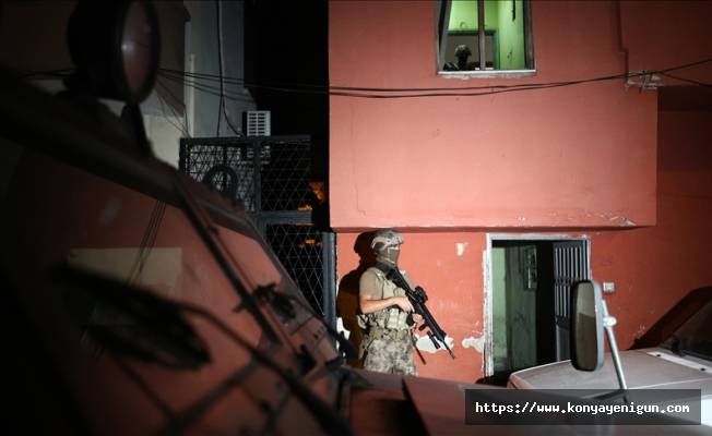 Mersin'de terör örgütü PKK/KCK operasyonunda 16 zanlı yakalandı