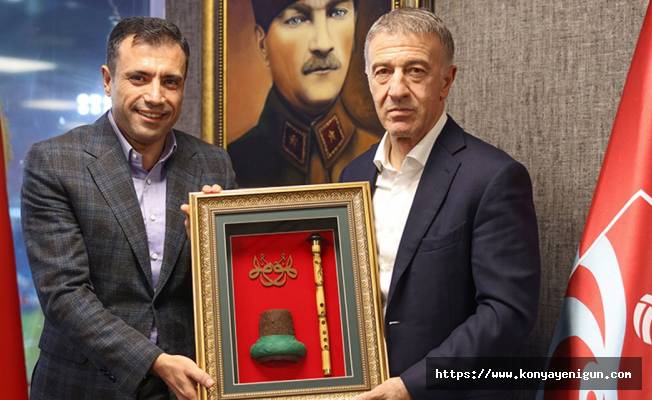 Trabzonspor Konyaspor arasında dostluk rüzgarı esti