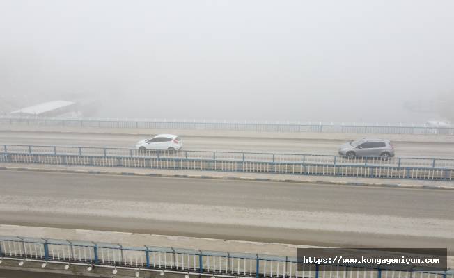 Beyşehir'de yoğun sis hayatı olumsuz etkiliyor