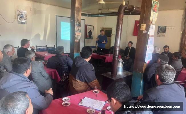 Beyşehir’de çiftçilere yönelik eğitim toplantısı düzenlendi