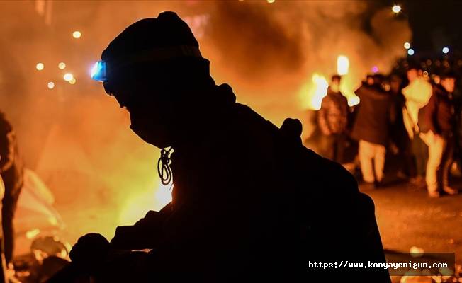 Fransa'da göçmen kampında yangın çıktı