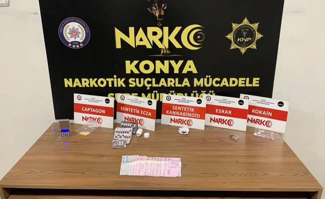 Konya'da matbaada 6 bin 48 adet uyuşturucu hap ele geçirildi