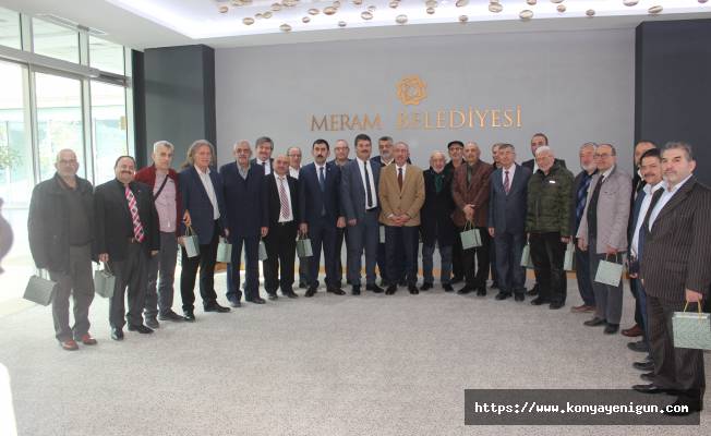 Konya eşrafından Başkan Mustafa Kavuş’a ziyaret