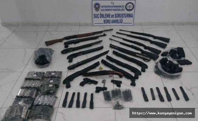 Konya’da silah kaçakçılığı operasyonu: 3 gözaltı