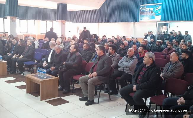 Seydişehir’de esnaflar genel kurul heyecanı yaşandı