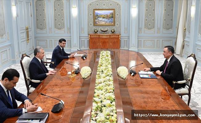 TDT Genel Sekreteri Ömüraliyev, Özbekistan Cumhurbaşkanı Mirziyoyev’le görüştü