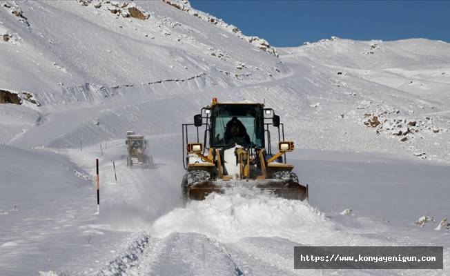 Van'da kar nedeniyle kapanan yollar açıldı