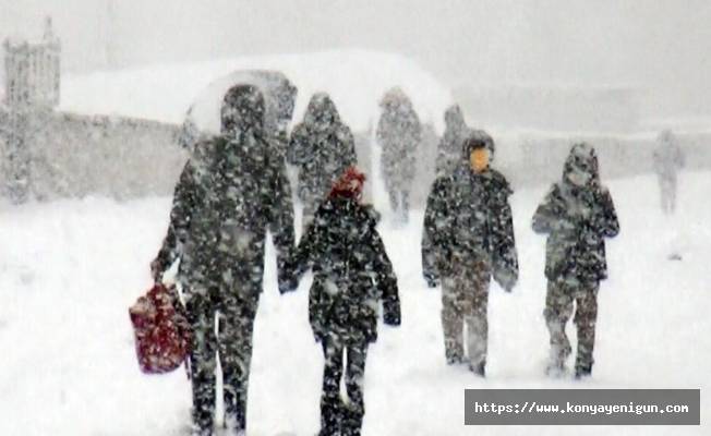 Konya’da  kar tatili devam ediyor