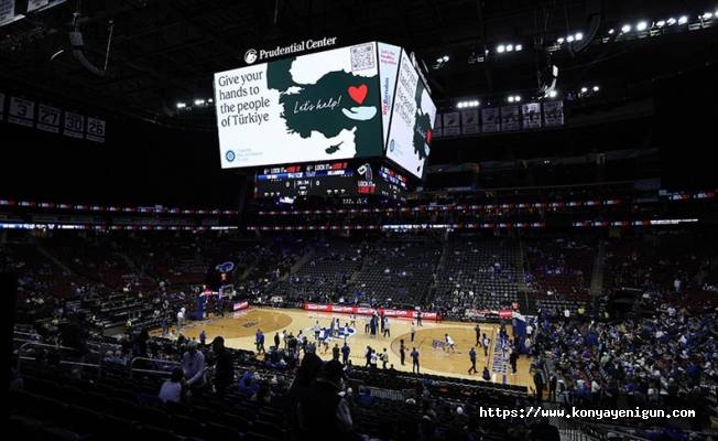 ABD'de basketbol maçında Türkiye'deki depremzedeler için yardım organizasyonu düzenlendi