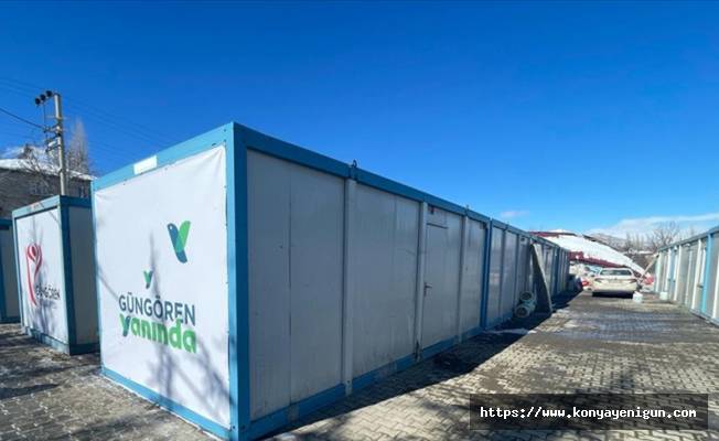 Güngören Belediyesi, Kahramanmaraş Göksun'a 200 konteyner ev kuruyor