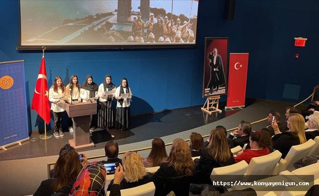 New York Türkevi'nde Çanakkale Deniz Zaferi'nin 108. yıl dönümü kutlandı