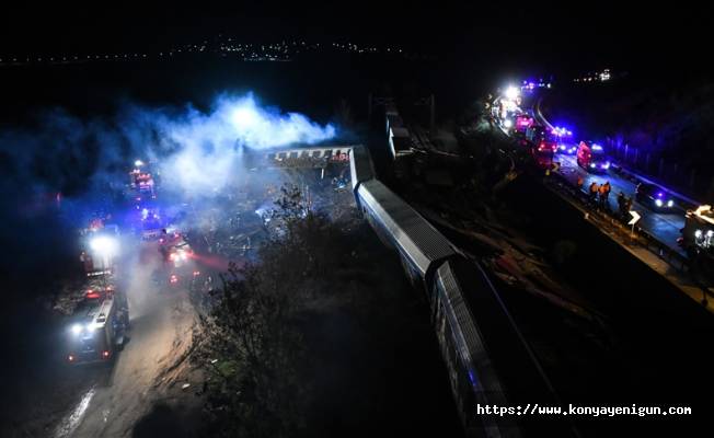 Yunanistan'da tren kazası