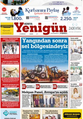 Konya Yenigün Gazetesi - 29.06.2022 Manşeti