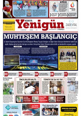 Konya Yenigün Gazetesi - 10.08.2022 Manşeti