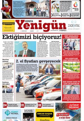Konya Yenigün Gazetesi - 17.08.2022 Manşeti