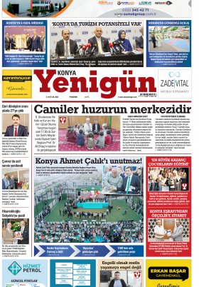 Konya Yenigün Gazetesi - 29.09.2022 Manşeti