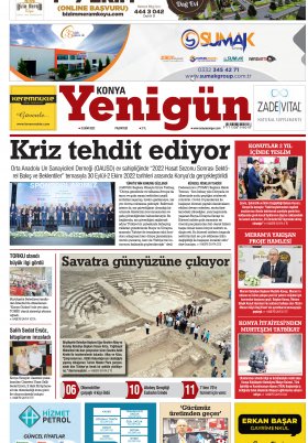 Konya Yenigün Gazetesi - 03.10.2022 Manşeti