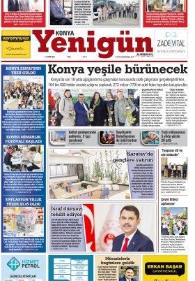 Konya Yenigün Gazetesi - 04.10.2022 Manşeti