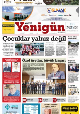 Konya Yenigün Gazetesi - 05.10.2022 Manşeti